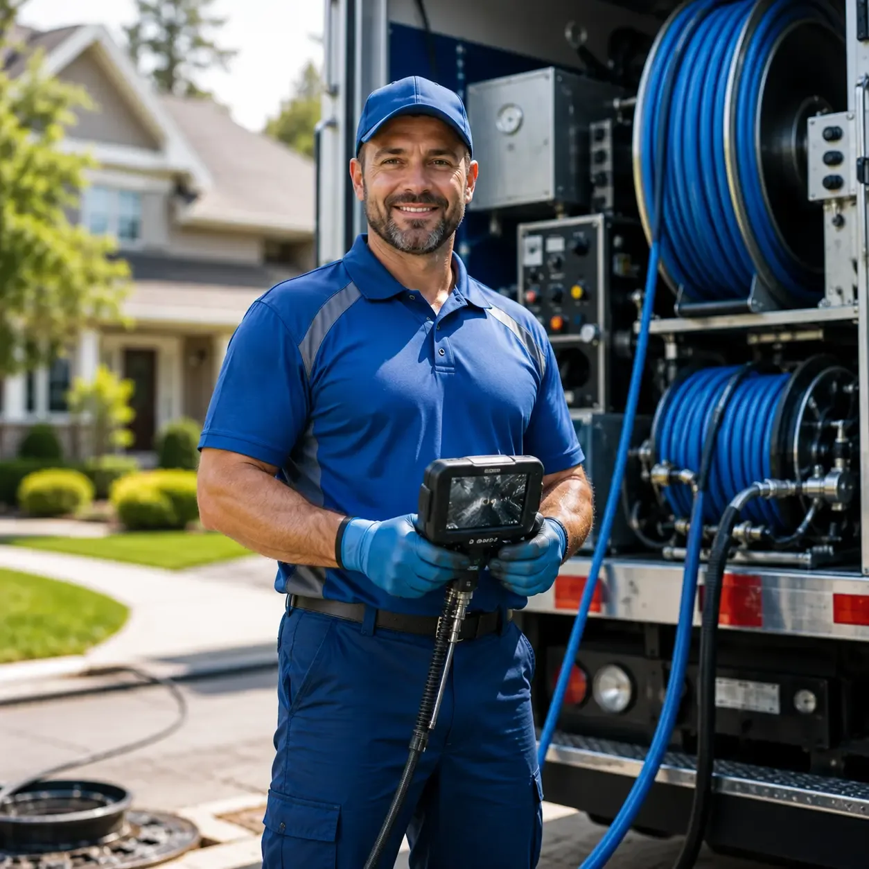 Local outdoor drain cleaning specialists in Mcqueeney, TX